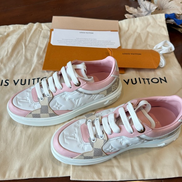 Louis Vuitton New Time Out Pink Sneakers - Picture 10 of 10